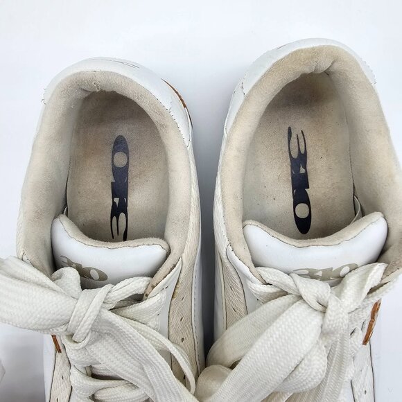 310 Motoring Monterey Model Sneaker White Leather White Snake Print Men's Size 9 - Picture 7 of 13